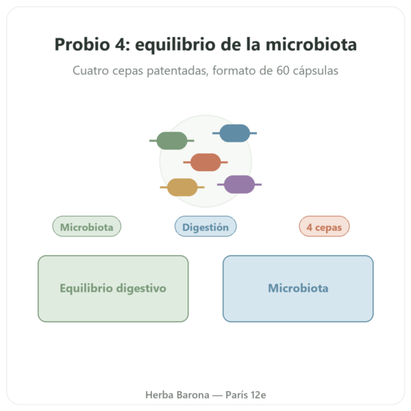 Probio 4 – Dynveo – 60 cápsulas presentación Paris Herba Barona