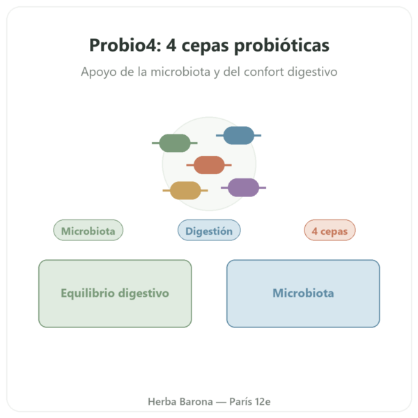 Probio4 – Dynveo – 28 cápsulas presentación Paris Herba Barona