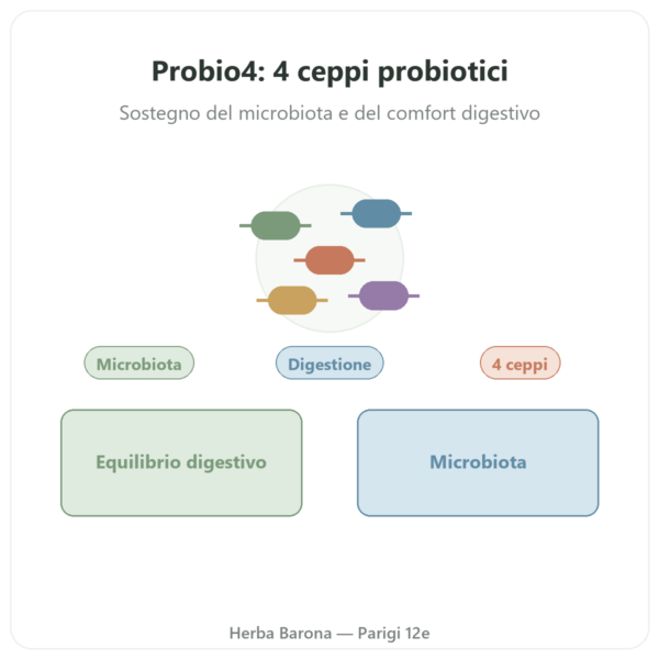 Probio4 – Dynveo – 28 capsule presentazione Paris Herba Barona