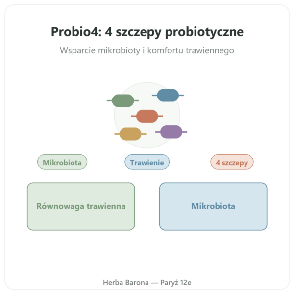 Probio4 – Dynveo – 28 kapsułek prezentacja Paris Herba Barona
