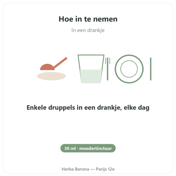 Propolis-moedertinctuur geconcentreerd Propolia 30ml gebruiksaanwijzing en dosering Paris Herba Barona