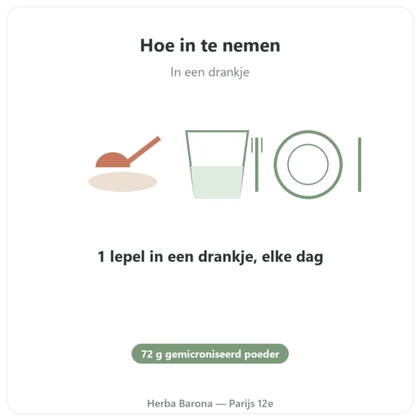 Propolis ULTRA Poeder PROPOLIA 72g gebruiksaanwijzing en dosering Paris Herba Barona