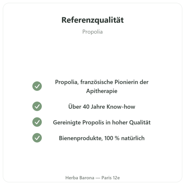 Konzentrierte Propolis-Urtinktur – Propolia – 30 ml Qualität Paris Herba Barona