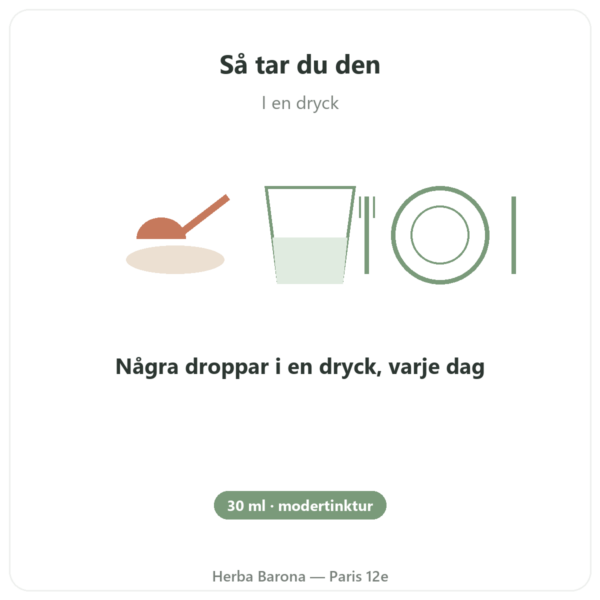 Propolistinktur koncentrerad Propolia 30ml användning och dosering Paris Herba Barona