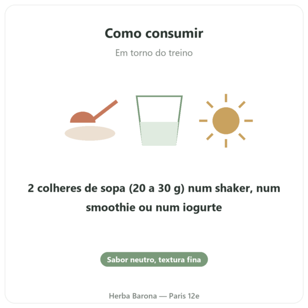 Proteína de Ervilha Bio em Pó – 500g modo de uso e dosagem Paris Herba Barona