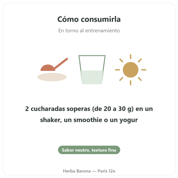 Proteína de Guisante Bio en Polvo – 500 g modo de empleo y dosis Paris Herba Barona
