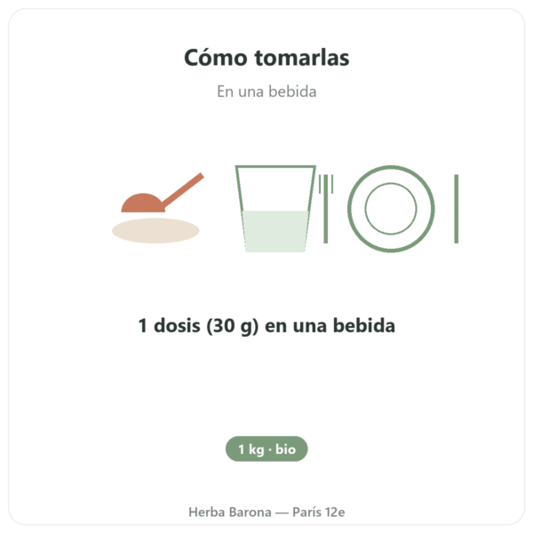 Proteína vegetal BIO – Dynveo – 1 kg modo de empleo y dosis Paris Herba Barona