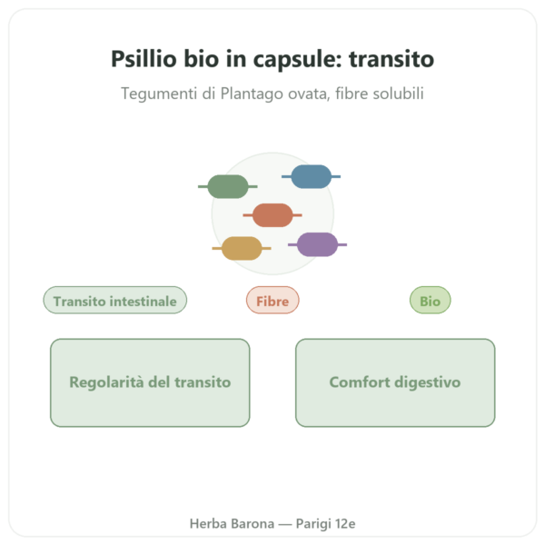 Psillio bio 500mg 120 capsule – Nature et Partage presentazione Paris Herba Barona