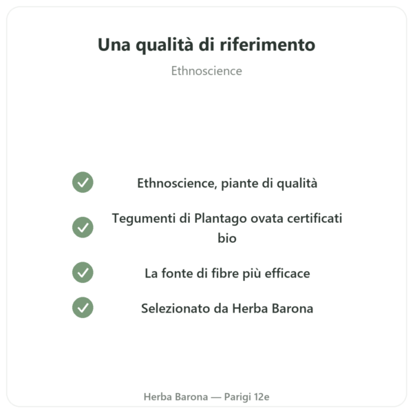 Psyllium Biondo Bio in Polvere – Ethnoscience – 600 g qualità Paris Herba Barona