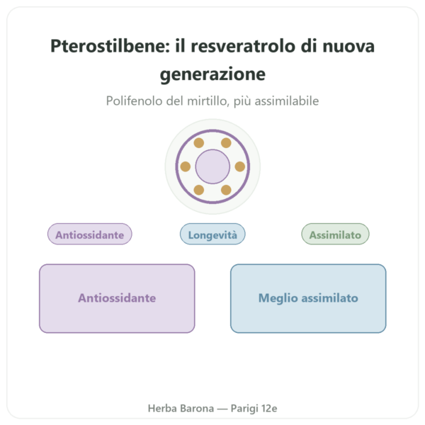 Pterostilbene 50 mg DYNVEO 60 capsule presentazione Paris Herba Barona