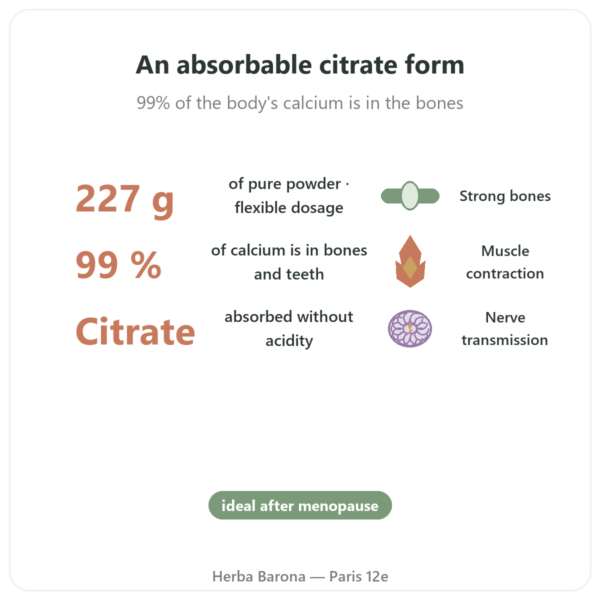 Pure Calcium Citrate Powder - Now Foods - 227g benefits and key facts Paris Herba Barona