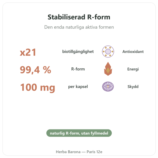 R-alfaliponsyra 100 mg – DYNVEO – 60 kapslar fördelar och nyckelfakta Paris Herba Barona