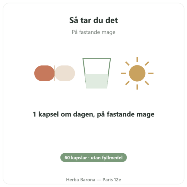 R-alfaliponsyra 100 mg – DYNVEO – 60 kapslar användning och dosering Paris Herba Barona