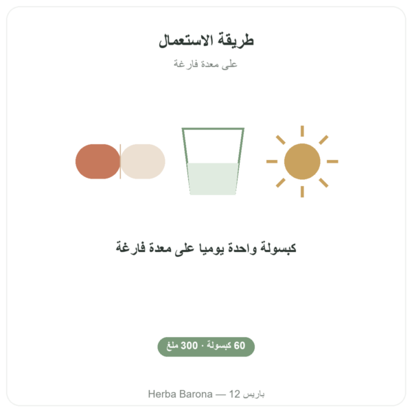 ريلبوات الصوديوم 300 ملغ – 60 كبسولة – Dynveo طريقة الاستعمال والجرعة Paris Herba Barona