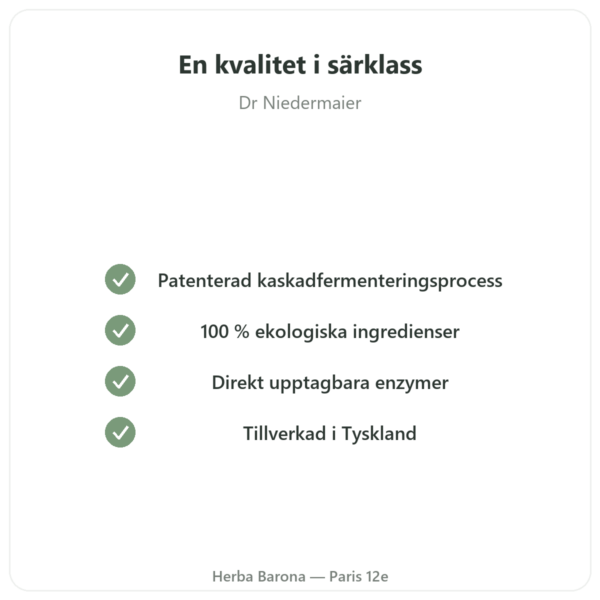 Regulat Pro Bio 6-pack flaskor á 45 € per flaska kvalitet Paris Herba Barona