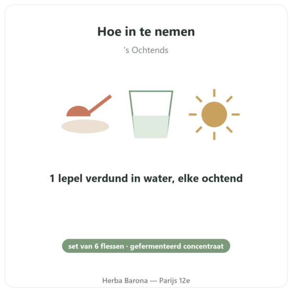 Regulat Pro Bio voordeelpak 6 flessen – 45 € per fles gebruiksaanwijzing en dosering Paris Herba Barona