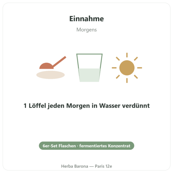 Regulat Pro Bio – 6er-Pack – 45 € pro Flasche Anwendung und Dosierung Paris Herba Barona