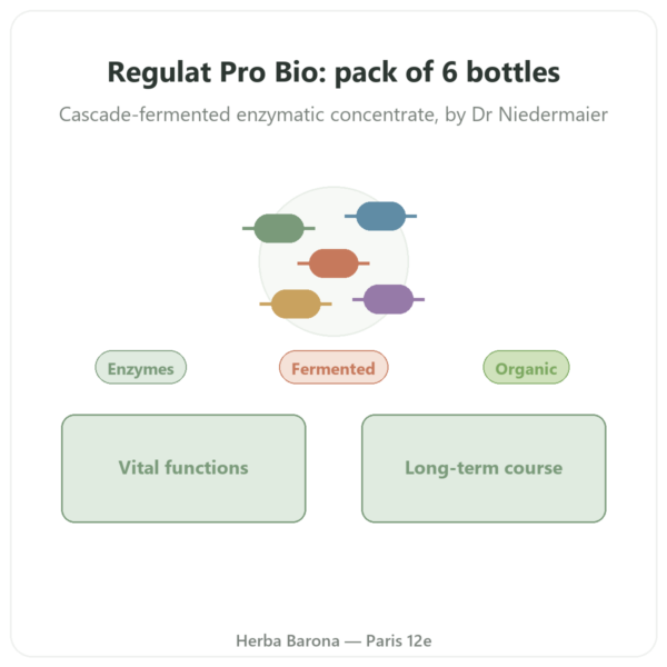 Regulat Pro Bio - Pack of 6 Bottles (350 ml) presentation Paris Herba Barona