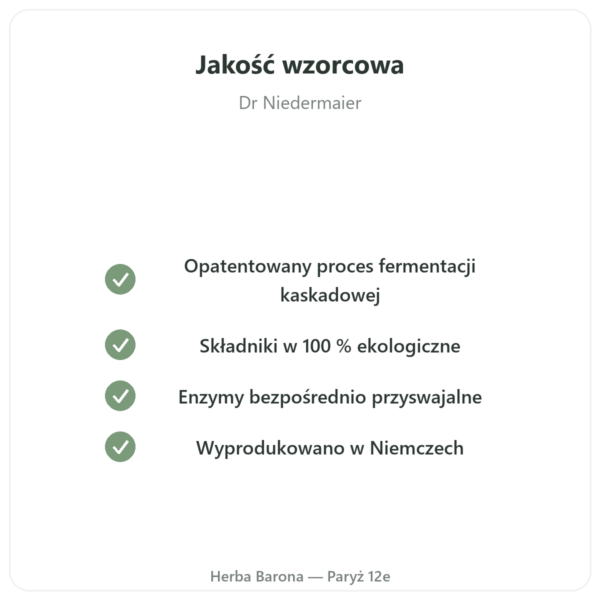 Regulat Pro Bio zestaw 6 butelek po 45 € za butelkę jakość Paris Herba Barona