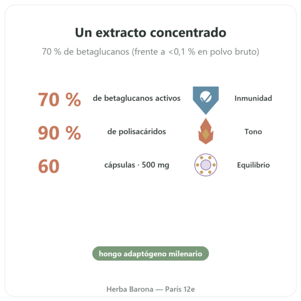 Reishi BIO – Dynveo – 500mg – 60 cápsulas beneficios y datos clave Paris Herba Barona