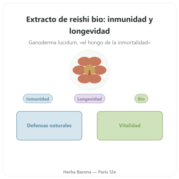 Reishi Extracto Bio – SIHO – 60 Cápsulas presentación Paris Herba Barona