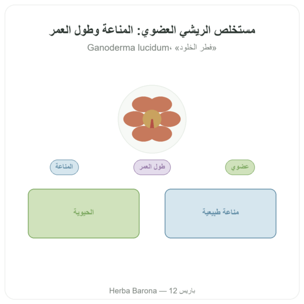 مستخلص الريشي العضوي – SIHO – 60 كبسولة عرض المنتج Paris Herba Barona