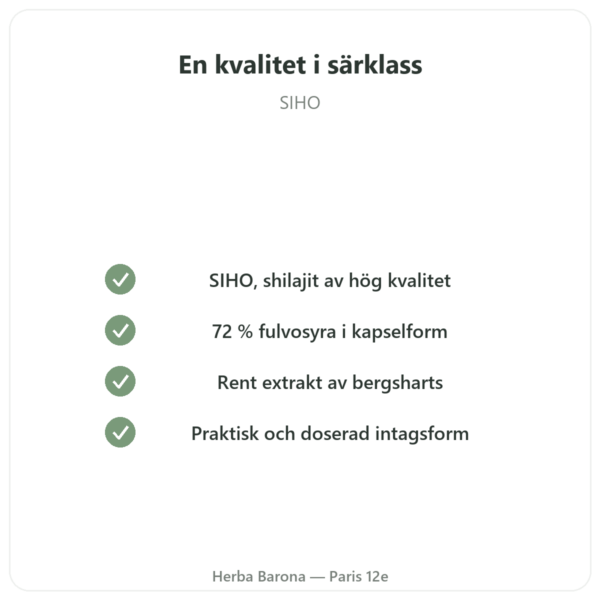 Ren Chilagit i kapslar rik på fulvosyra – 60 kapslar – SIHO kvalitet Paris Herba Barona