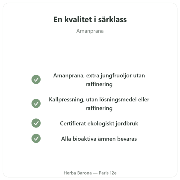 Ekologisk Röd Palmolja – Amanprana – 325 ml kvalitet Paris Herba Barona
