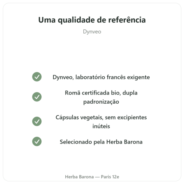 Romã Bio Dynveo – 375 mg – 60 cápsulas – 30% Punicalaginas – 50% Polifenóis qualidade Paris Herba Barona