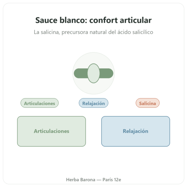 Extracto de corteza de Sauce Blanco – Dynveo – 60 cápsulas presentación Paris Herba Barona