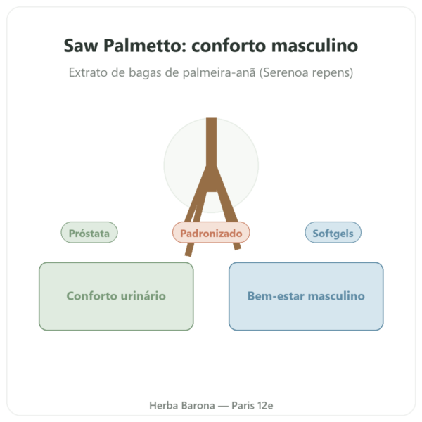 Saw Palmetto Extract 320 mg – Now Foods – 90 Softgels – Comprar apresentação Paris Herba Barona