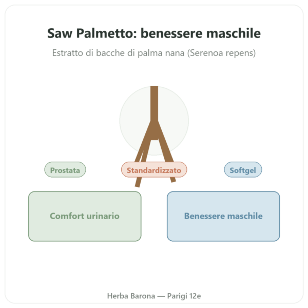 Saw Palmetto Extract 320mg Now Foods 90 Softgel – Palma Nana presentazione Paris Herba Barona