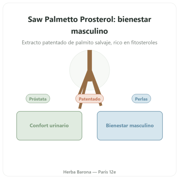 Saw Palmetto Prosterol 320 mg – Doctor's Best – 60 Cápsulas Blandas presentación Paris Herba Barona