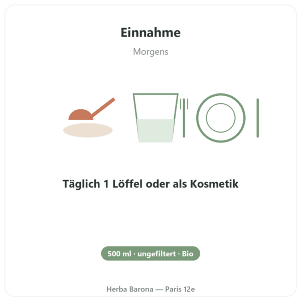 Schwarzkümmelöl Unfiltriert Bio – 500 ml – Krauterland Anwendung und Dosierung Paris Herba Barona