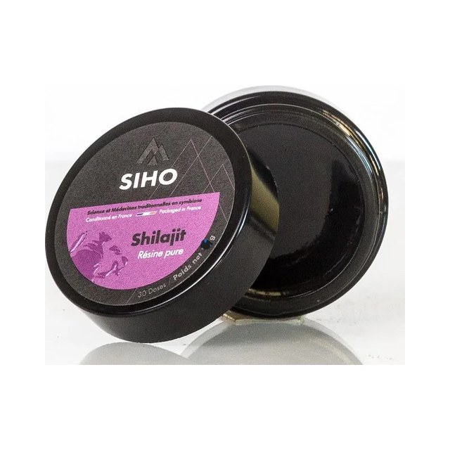 Shilajite en résine pur – SIHO- 79% d'acide fulvique – 30 g en pot