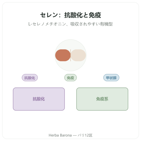セレン 100 µg – NOW Foods – 100タブレット presentation Paris Herba Barona