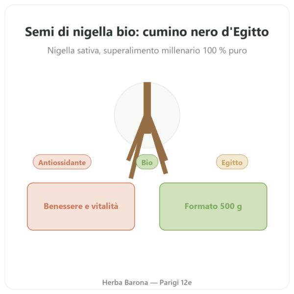 Semi di Nigella Bio – Kräuterland – 500 g presentazione Paris Herba Barona