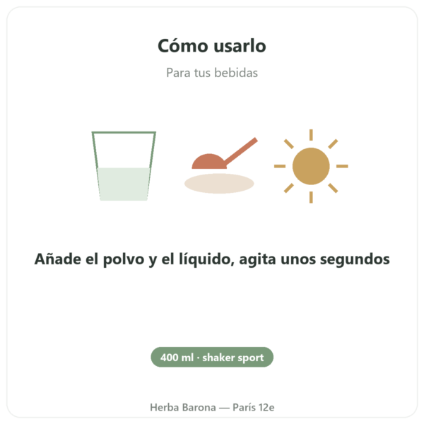 Shaker Sport 400 ml – Novoma modo de empleo y dosis Paris Herba Barona