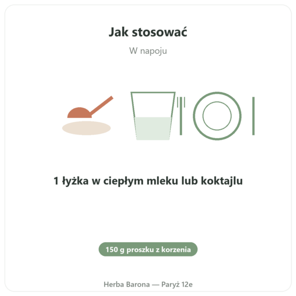 Shatavari w proszku – Ayur-vana – 150 g sposób użycia i dawkowanie Paris Herba Barona