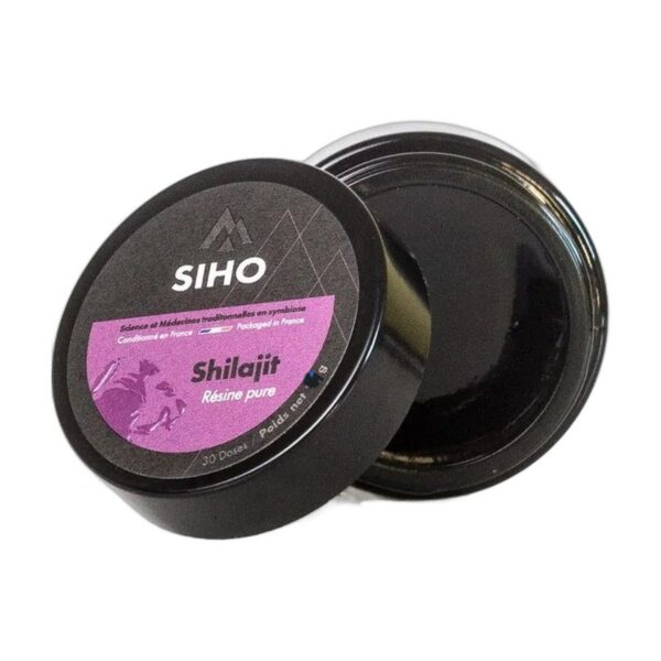 Shilajite en résine pur – SIHO- 79% d'acide fulvique – 30 g en pot Paris Herba Barona