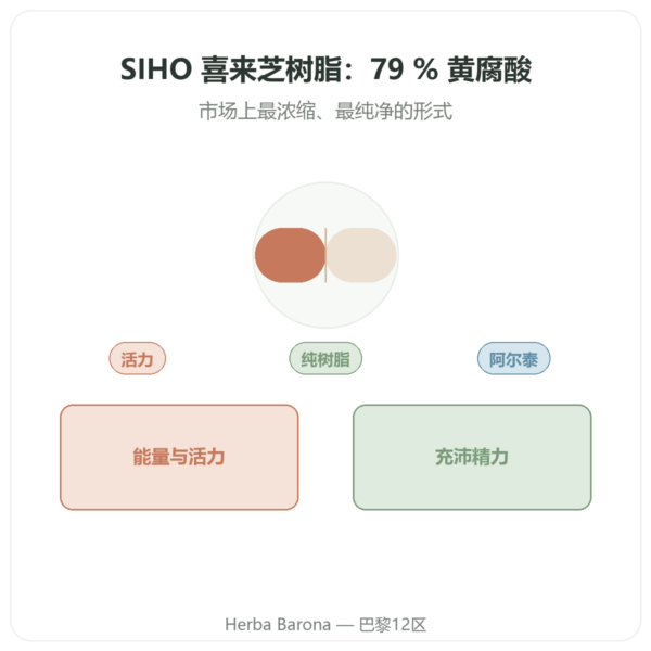 纯喜来芝树脂 – SIHO – 79% 富里酸 – 30 克罐装 产品展示 Paris Herba Barona