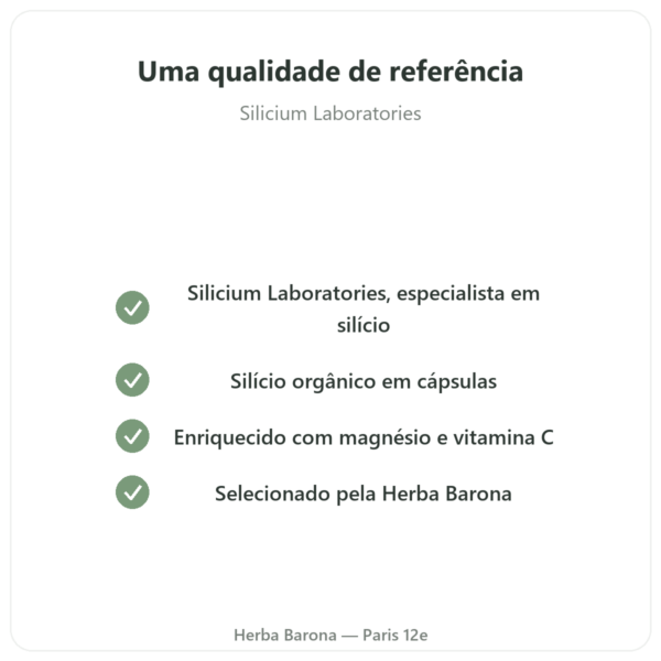 Silício G7 Activ+ – 60 cápsulas – Silicium Laboratories qualidade Paris Herba Barona