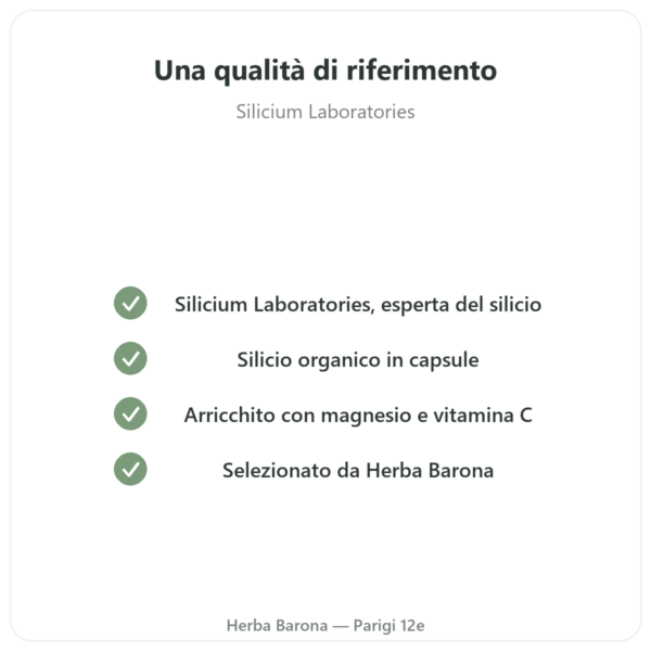 Silicio G7 Activ+ – 60 capsule – Silicium Laboratories qualità Paris Herba Barona