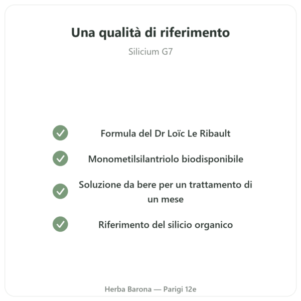 Silicio G7 Original 1L – Formula Loïc Le Ribault qualità Paris Herba Barona
