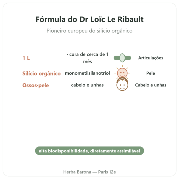 Silício G7 Original 1L – Fórmula Loïc Le Ribault benefícios e dados principais Paris Herba Barona