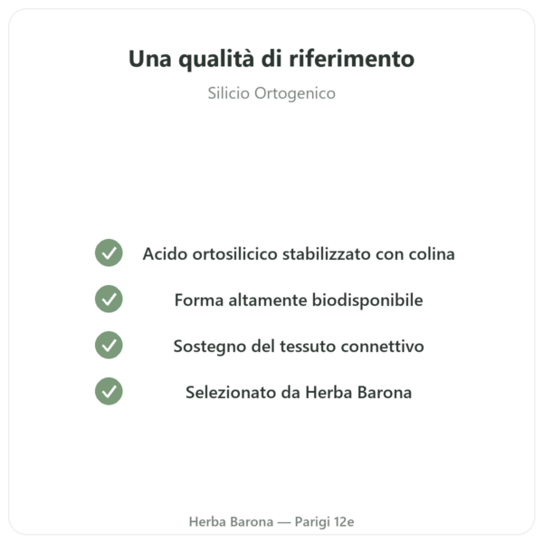 Silicio Ortogenico natura 50 mg – flacone da 60 capsule qualità Paris Herba Barona