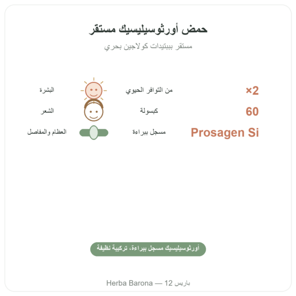 سيليسيوم Prosagen Si Dynveo 60 كبسولة الفوائد والمعطيات الرئيسية Paris Herba Barona