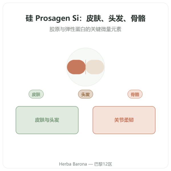 硅 Prosagen Si Dynveo 60 粒胶囊 产品展示 Paris Herba Barona
