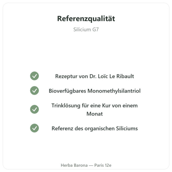 Silicium G7 Original 1 L – Formel Loïc Le Ribault Qualität Paris Herba Barona