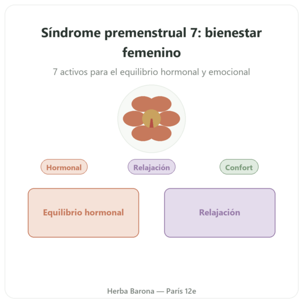 Complejo Síndrome Premenstrual 7 – Dynveo – 90 cápsulas presentación Paris Herba Barona